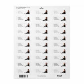 Goth Girl Rücksendeadressen-Aufklebers (Vorne)