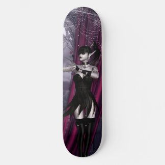 Goth-Girl-Spinnennetze Skateboard