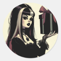 Goth Girl Spooky Gothic Weihnachten