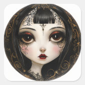 Goth Girl Stickers (Vorderseite)