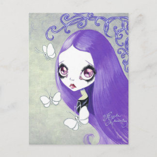 Goth Girl : ‚Violetta‘ Postkarte