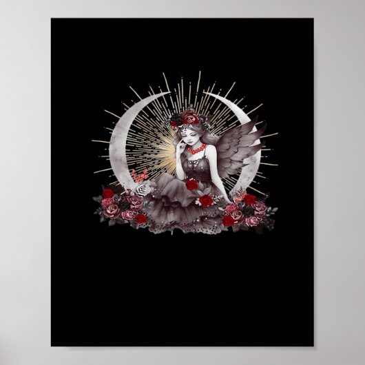 Goth Girl Whimsigoth Classic Poster (Vorne)