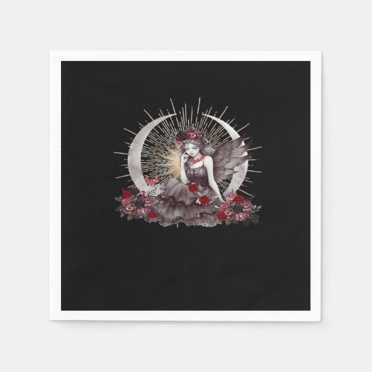 Goth Girl Whimsigoth Classic Serviette (Vorderseite)