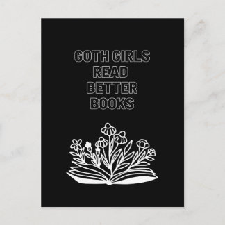 Goth-Girls lesen bessere Bücher Postkarte