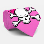 Goth girly Schädel-Krawatte Krawatte (Gerollt)