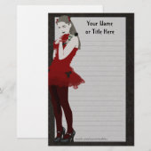 Goth Girly Stationery Briefpapier (Vorne/Hinten)