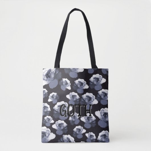 Goth Glam Ghosive Rose Tasche (Vorderseite)