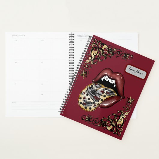 Goth Glam Tongue Out Planner Planer (Anzeige)