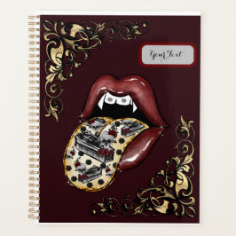 Goth Glam Vamp Lip Planner Planer