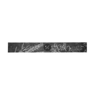 Goth Glam Wildblumen-Bauchschnur Einladungsbanderole