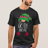 Goth Gnome Family Matching Pajamas Weihnachtsgesch T-Shirt (Vorderseite)