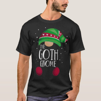 Goth Gnome Family Matching Pajamas Weihnachtsgesch T-Shirt
