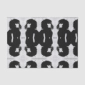 Goth Goddess Portrait Original Art Black White Seidenpapier (Vorderseite)