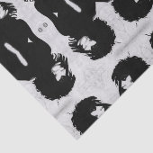 Goth Goddess Portrait Original Art Black White Seidenpapier (Ausschnitt)