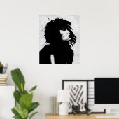 Goth Goddess Portrait Original Art Poster Print (Heimbüro)