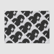 Goth Goddess Portrait Originelle Kunst Schwarz-wei