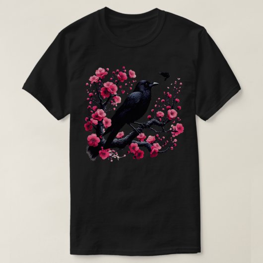 Goth Gothic Dark Spooky Raven Crow Witchy Tree Pur T-Shirt (Design vorne)