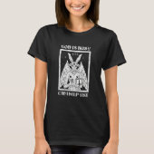 Goth Gothic Occult Baphomet God Is Busy Grunge Met T-Shirt (Vorderseite)
