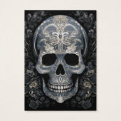 Goth Gothic Skull Earring Display Card (Rückseite)
