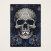 Goth Gothic Skull Earring Display Card (Rückseite)