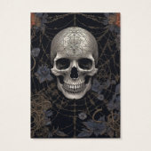 Goth Gothic Skull Spiderweb Earring Display Card (Rückseite)