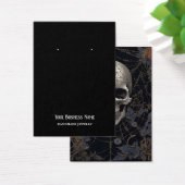 Goth Gothic Skull Spiderweb Earring Display Card (Schreibtisch)