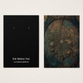 Goth Gothic Spiderweb Earring Display Card (Vorne & Hinten)