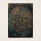 Goth Gothic Spiderweb Earring Display Card (Rückseite)