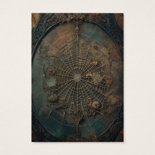 Goth Gothic Spiderweb Earring Display Card (Rückseite)