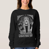 Goth Gothic Witchcraft Occult Graveyard Babe Tarot Sweatshirt (Vorderseite)