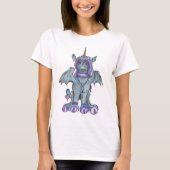 Goth gotisches dunkles Einhorn UNIQUE-CORN T-Shirt (Vorderseite)