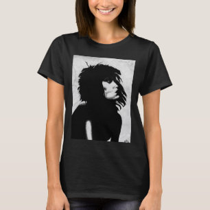 Goth Göttin Frau Porträt Ikonische Modekunst T-Shirt