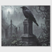 Goth Graveyard Theme Geschenkpapier (Flach)