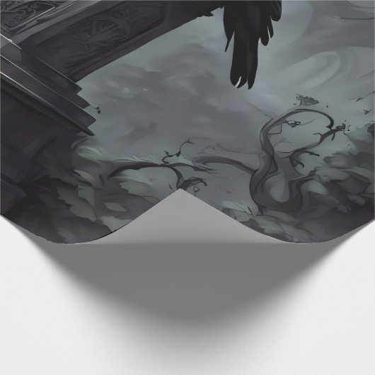 Goth Graveyard Theme Geschenkpapier (Ecke)