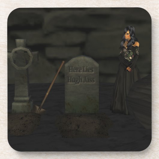 Goth Graveyard Untersetzer (Vorderseite)