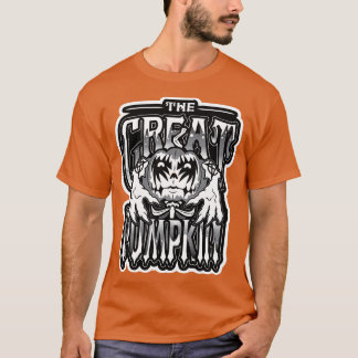 Goth Great Pumpkin Grayscale T-Shirt