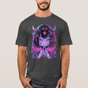 Goth Grunge Dämon Anime Mädchen Waifu Horror Alt Ä T-Shirt