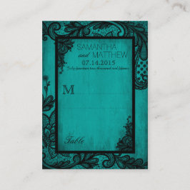 Goth Grunge Lace Wedding Platzkarten