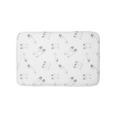 Goth Grunge Safety Buttone Punk Gemustert Badematte (Vorderseite)