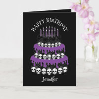 Goth Grunge Schädel Kuchen Alles Gute zum Geburtst