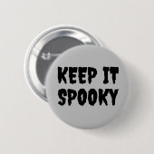 Goth Halloween behalt es sprichwörtlich Button (Vorne & Hinten)