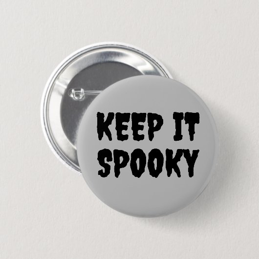 Goth Halloween behalt es sprichwörtlich Button (Vorne & Hinten)