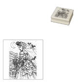 GOTH HALLOWEEN BRIDE, BVT VEIL, BOUQUET DER SKULLS GUMMISTEMPEL (Stempel)