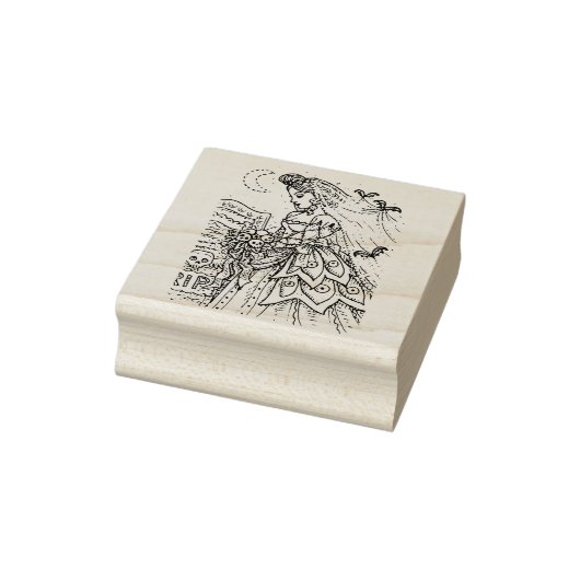 GOTH HALLOWEEN BRIDE, BVT VEIL, BOUQUET DER SKULLS GUMMISTEMPEL (Stempel)