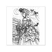 GOTH HALLOWEEN BRIDE, BVT VEIL, BOUQUET DER SKULLS PERMASTEMPEL (Design)