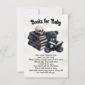 Goth Halloween Bücher für das Baby Einladung (Vorderseite)