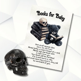Goth Halloween Bücher für das Baby Einladung
