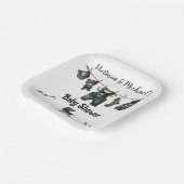 Goth Halloween Clothesline Baby Dusche Pappteller (Gewinkelt)