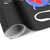 Goth Halloween Funny Cat Gift Wrap auf einer Rolle Geschenkpapier (Rolleneckpunkt)