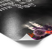 Goth Halloween Gedenkstätte Kerzenschein Fotodruck (Ecke)